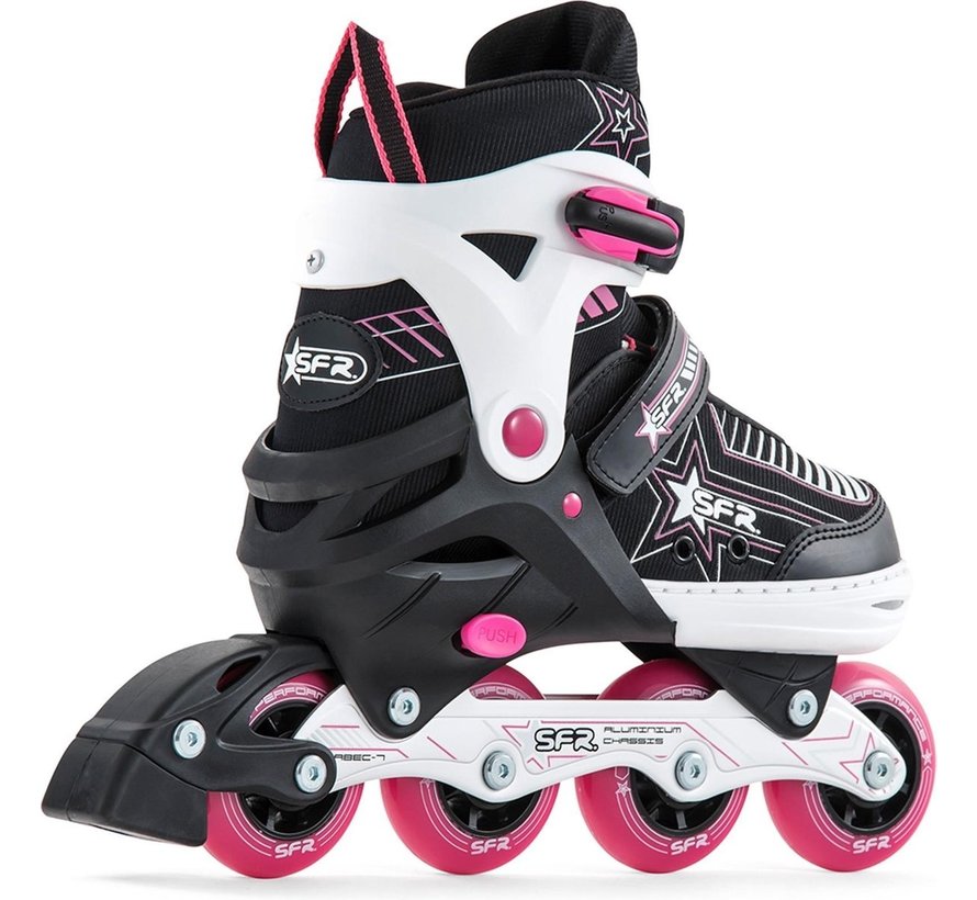 SFR Pulsar Patines en línea ajustables Rosa