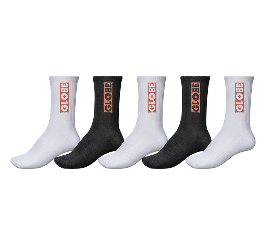 Chaussettes Globe Bar Crew 5PK