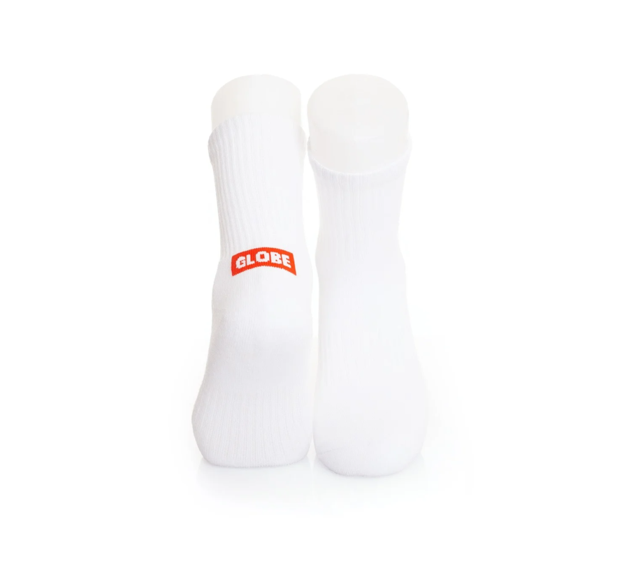 Globe Minibar Crew Sock 3PK - Blanc
