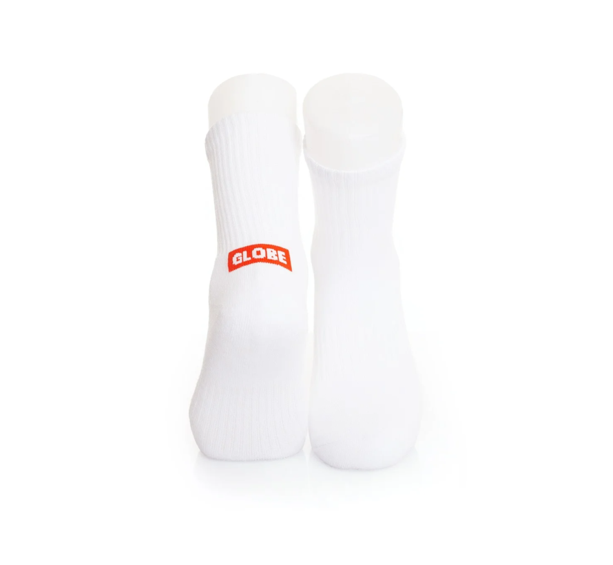 Globe Minibar Crew Sock 3PK - White