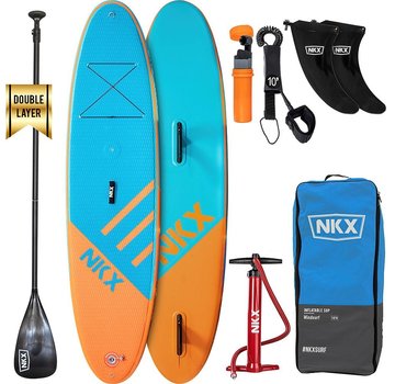 NKX NKX Windsurf 9,6 piedi. SUP Gonfiabile Blu - Arancione