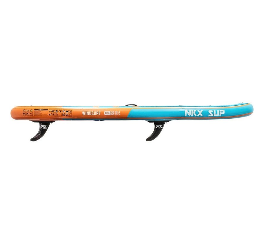NKX Windsurf 9 pies. SUP hinchable 6" Azul - Naranja