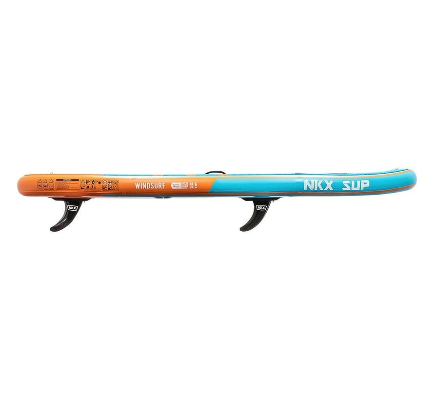 NKX Windsurf 9ft. 6" Opblaasbare SUP Blue - Orange