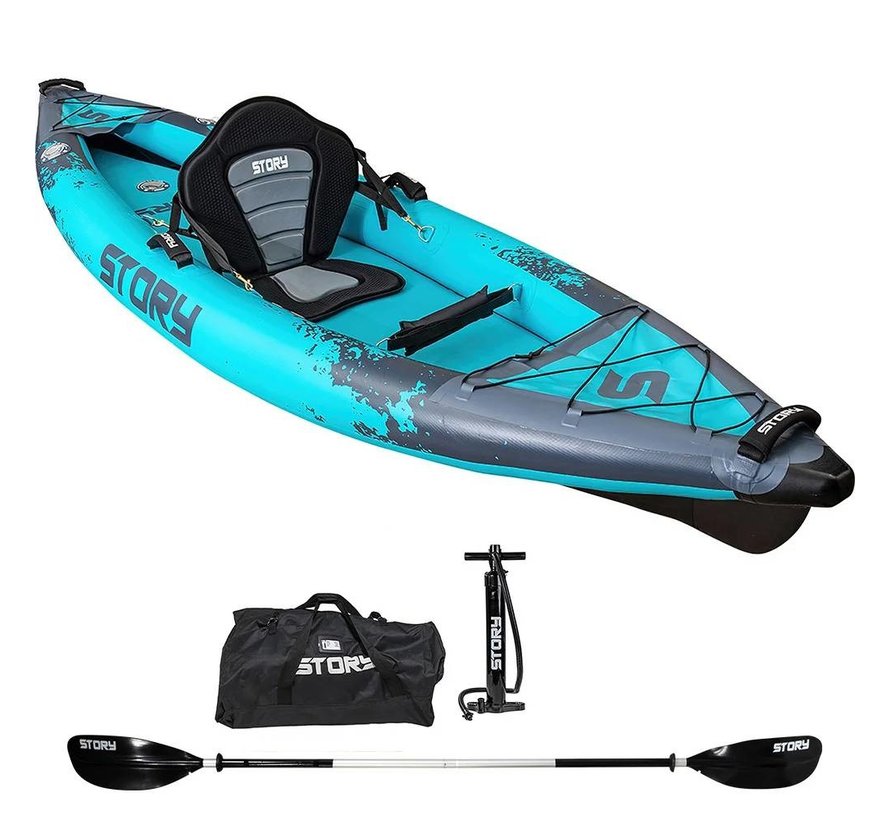 Story Ranger Inflatable Kayak 1 Person - Blue