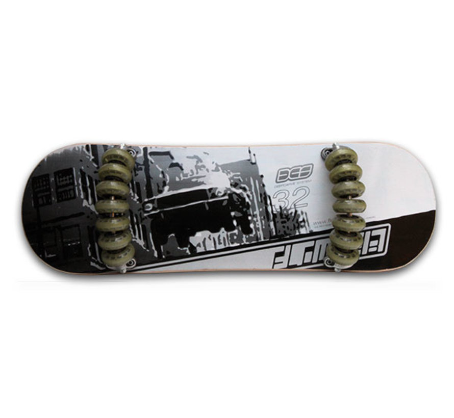 Auto in bianco e nero Flowboard da 32 pollici