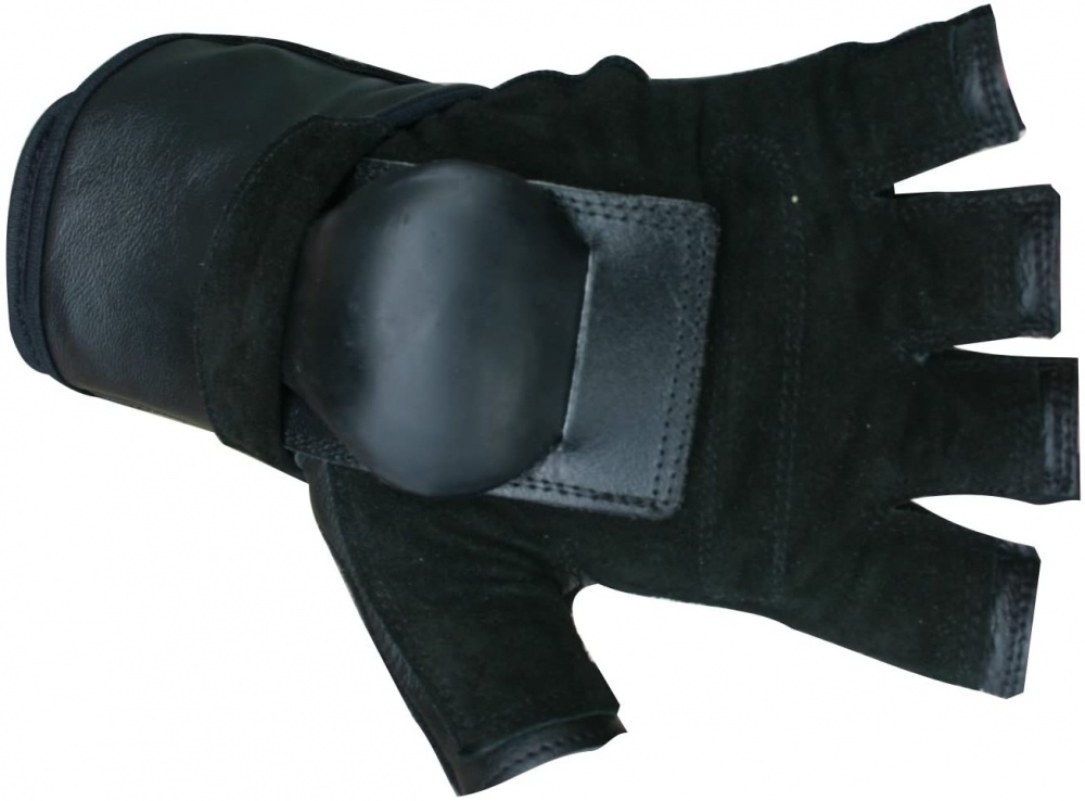 Hillbilly Wrist Guard Gloves Half Finger XL