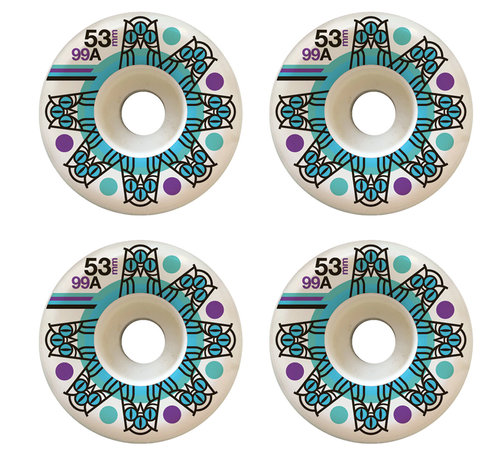 Triclops roues de skateboard roulette 53mm lot de 4