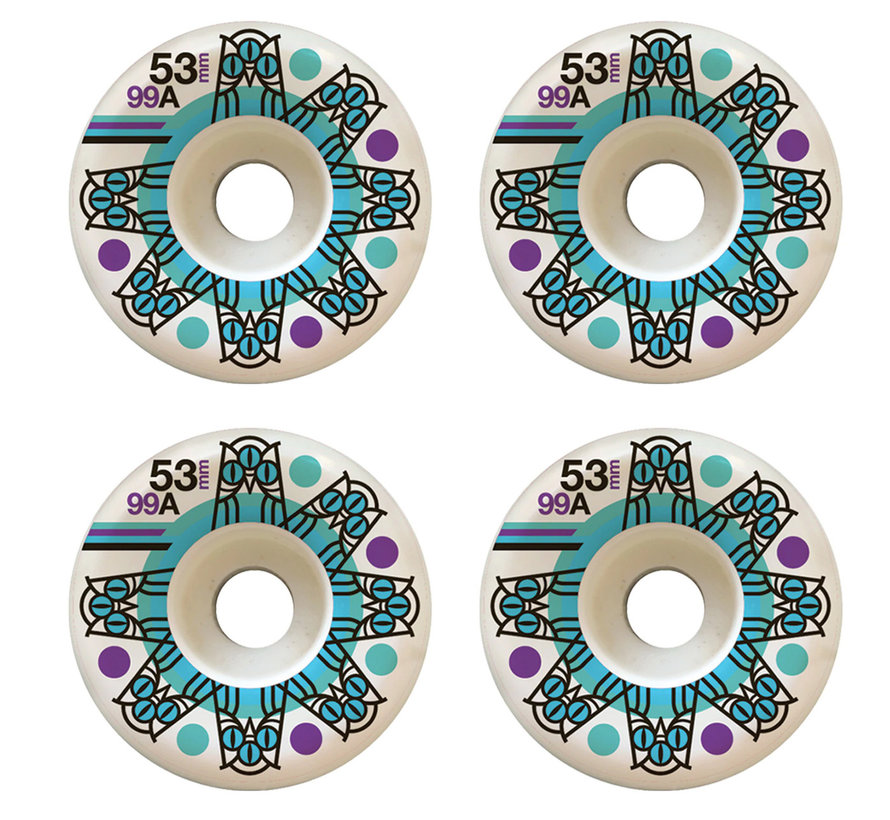 roues de skateboard roulette 53mm lot de 4