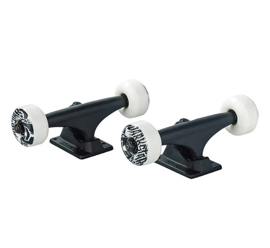 Slant Darkstar Truck Wheel combo Negro 5.25 juego de 2