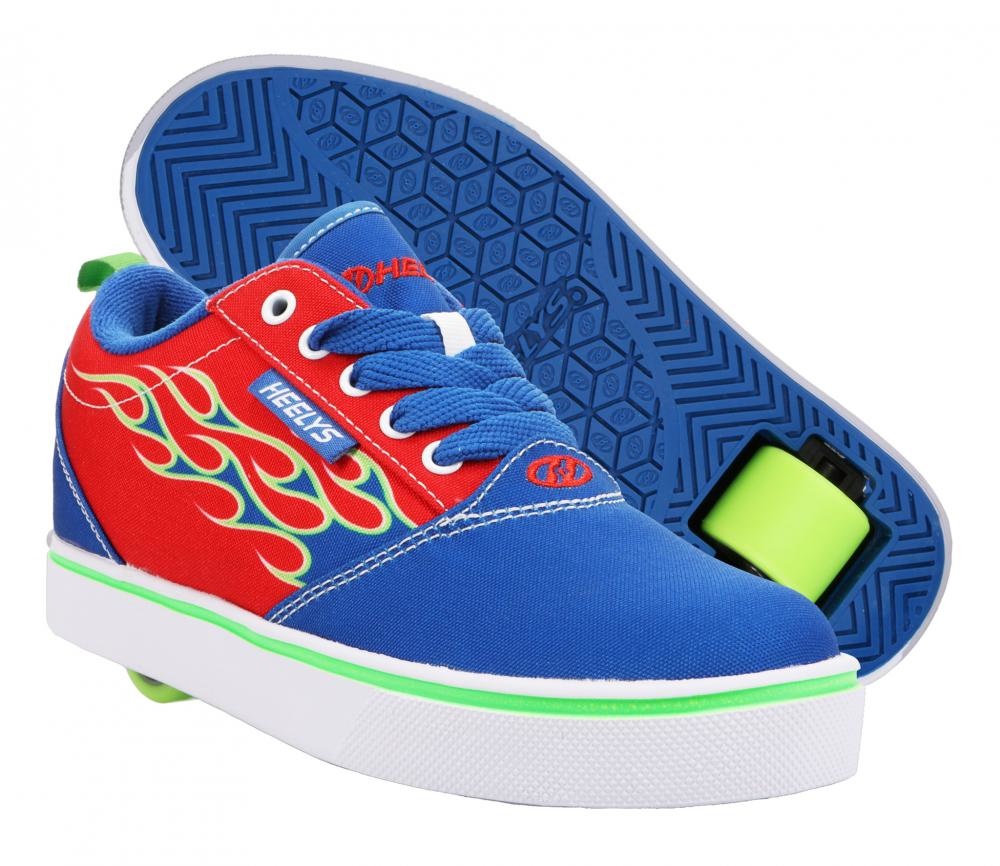 Heelys PRO 20 (HES10429) - Scarpa con Tacco a rotelle, Tripla Tela Bianca, 12 UK