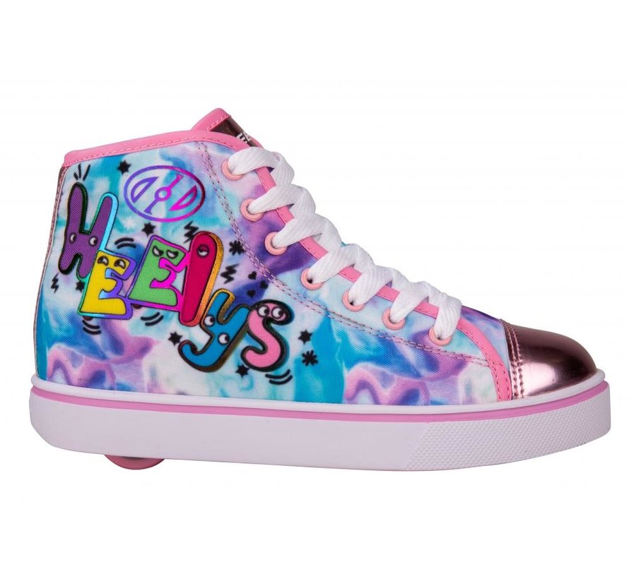 Heelys Veloz White Pink Multi