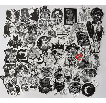 SSS Sig. Stickerset Black & White Halloween