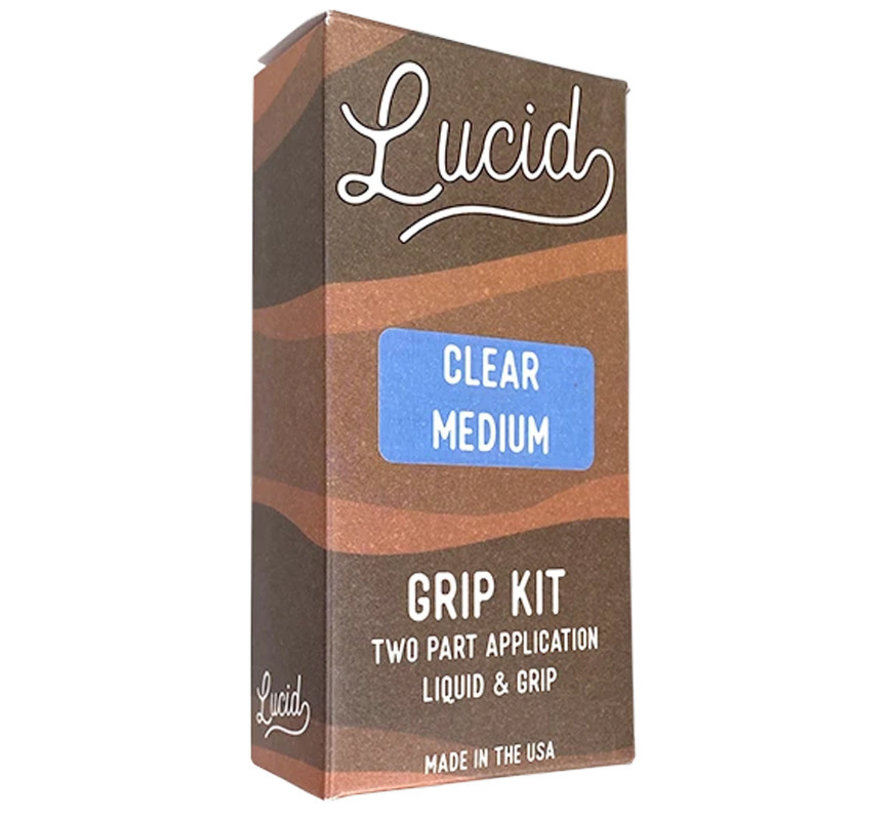 Lucid Grip Spray transparent sur la poignée