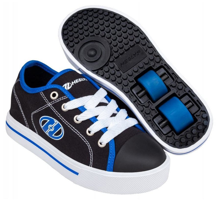Heelys X2 Classique Noir Blanc Bleu