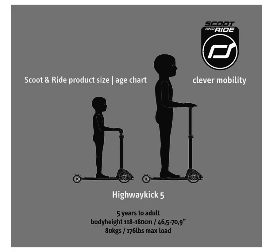 Scoot and Ride Highwaykick 5 Ash