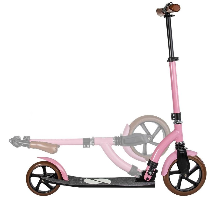 Scooter da trasporto pieghevole Story Retro Ride rosa