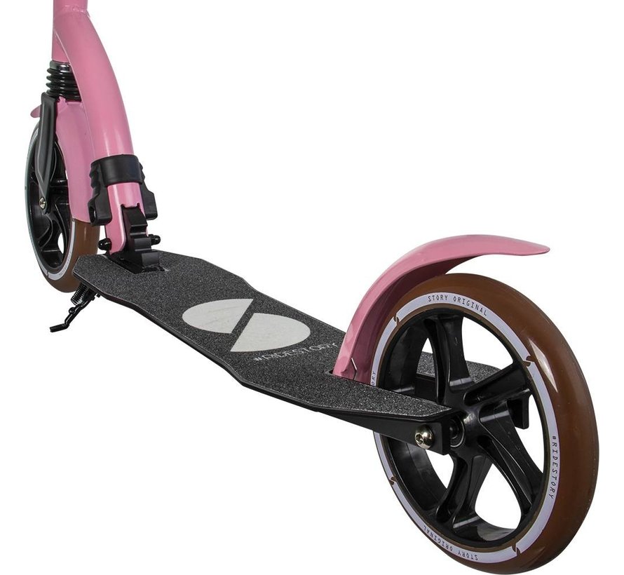 Scooter da trasporto pieghevole Story Retro Ride rosa
