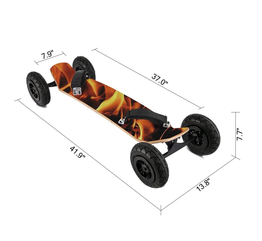 Vevor Mountain Board 7,9 pollici Flame per il piccolo rider