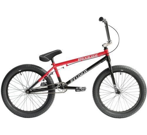 Division Division Brookside 20" 2021 Freestyle BMX Fiets (20.5"|Black/Red Fade)