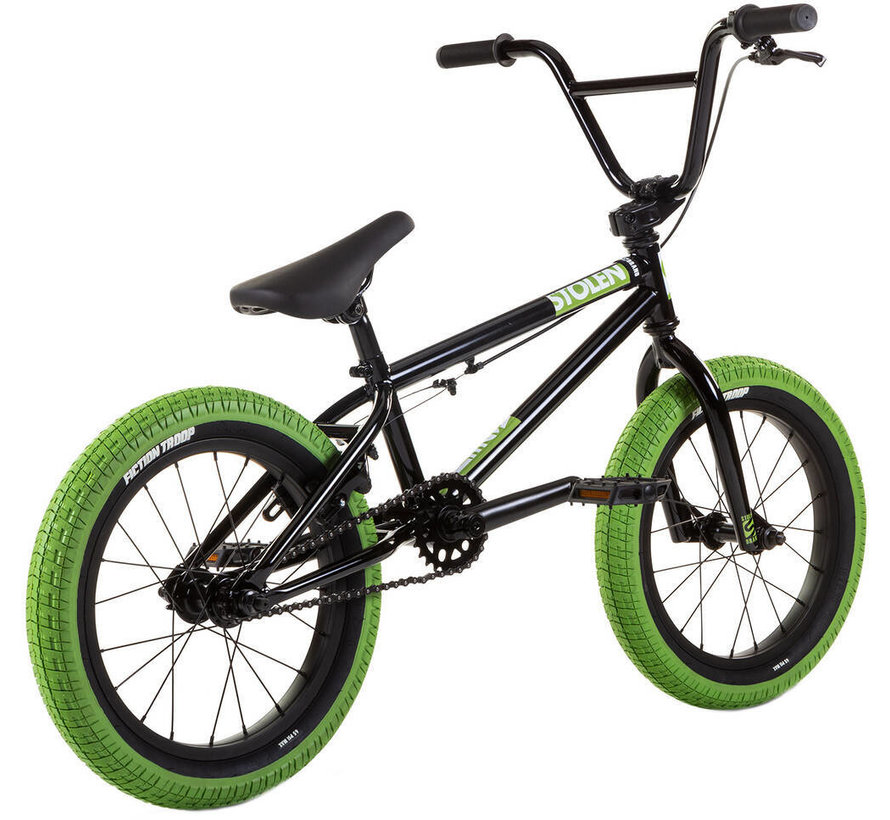 Stolen Agent 16'' 2022 Freestyle BMX Fiets (16.5"|Zwart)