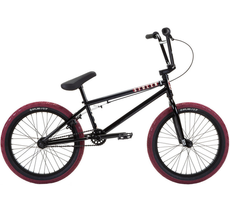 Stolen Casino 20'' 2022 Freestyle BMX Fiets (21"|Black/Blood Red)