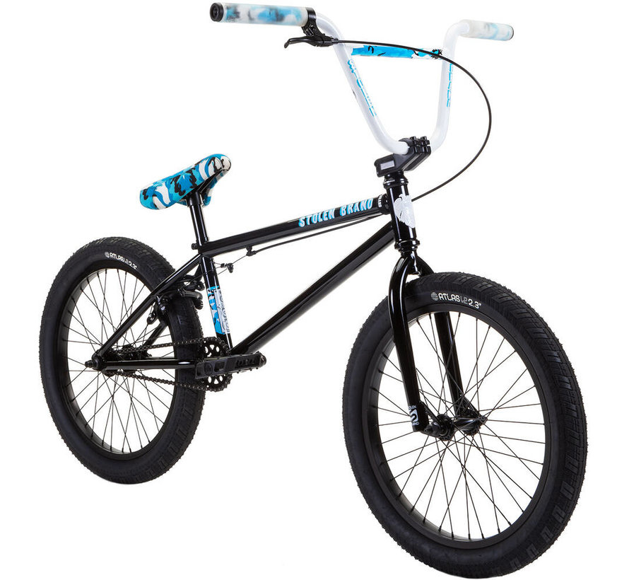 Bicicletta BMX freestyle stereo da 20'' 2022 rubata (20,75"|Nero/blu mimetico)