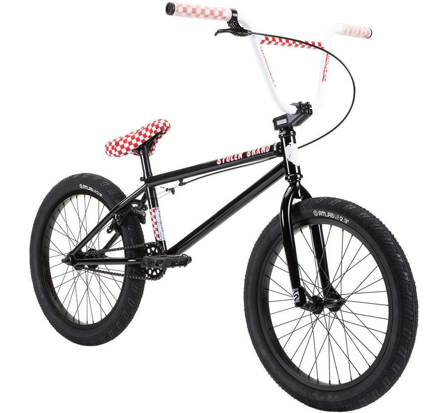 Stolen Stereo 20'' 2022 Freestyle BMX Bike (20.75"|Black/Red Fast Times)