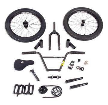 Stolen Kit di costruzione BMX Stolen/Fiction Freecoaster V8 (nero opaco|guida a sinistra)