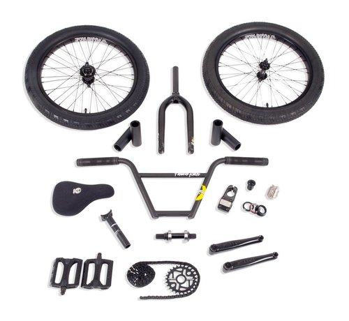 Stolen Stolen/Fiction Freecoaster V8 BMX Build Kit (Matte Black|Left hand drive)