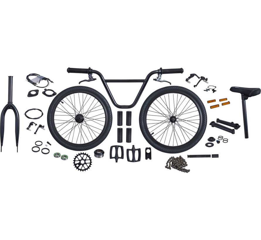 Colony costruisci il tuo kit bici BMX Flatland (nero)