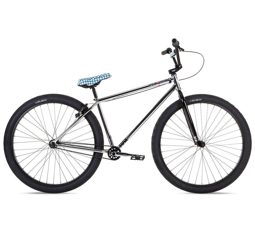 Bicicleta de paseo/con ruedas Stolen Max de 29 pulgadas (cromada de 23,25 pulgadas/azul Fast Times)