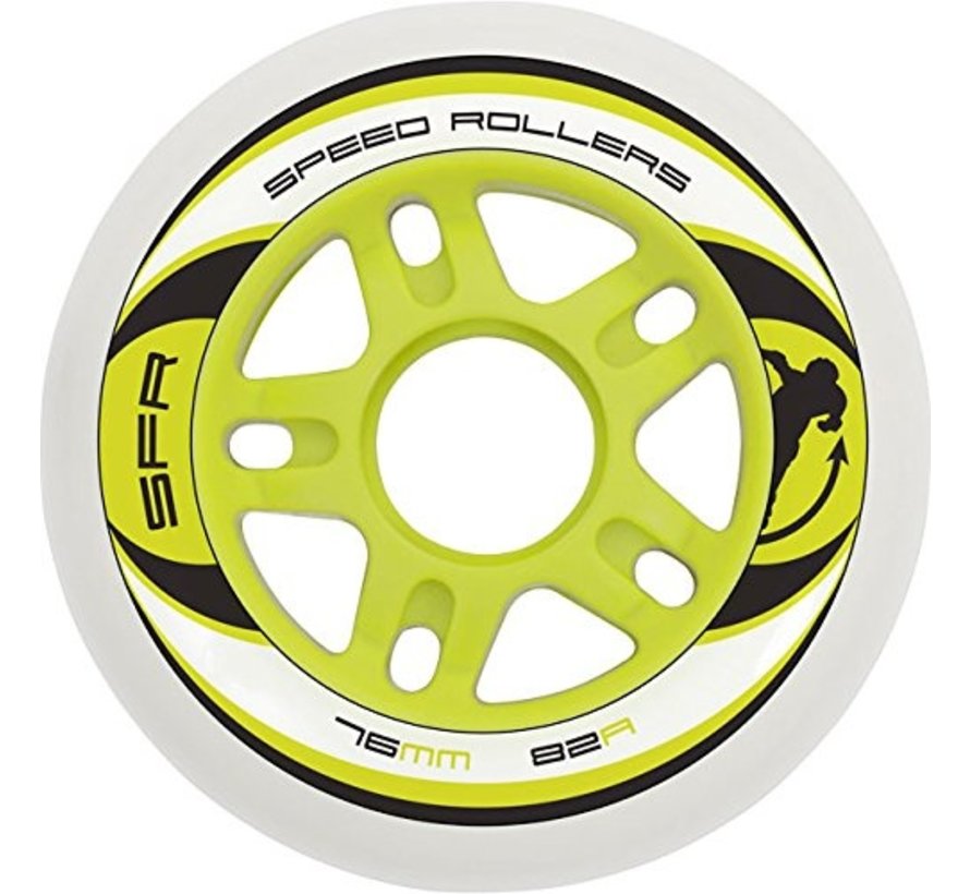 Roues de skate SFR 72 / 76 / 80 x 24 mm jaune