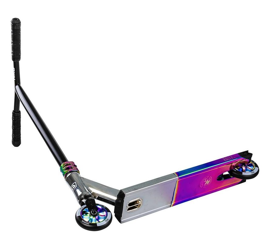 Monopattino acrobatico NKD Rally V4 Raw-Arcobaleno-Mix