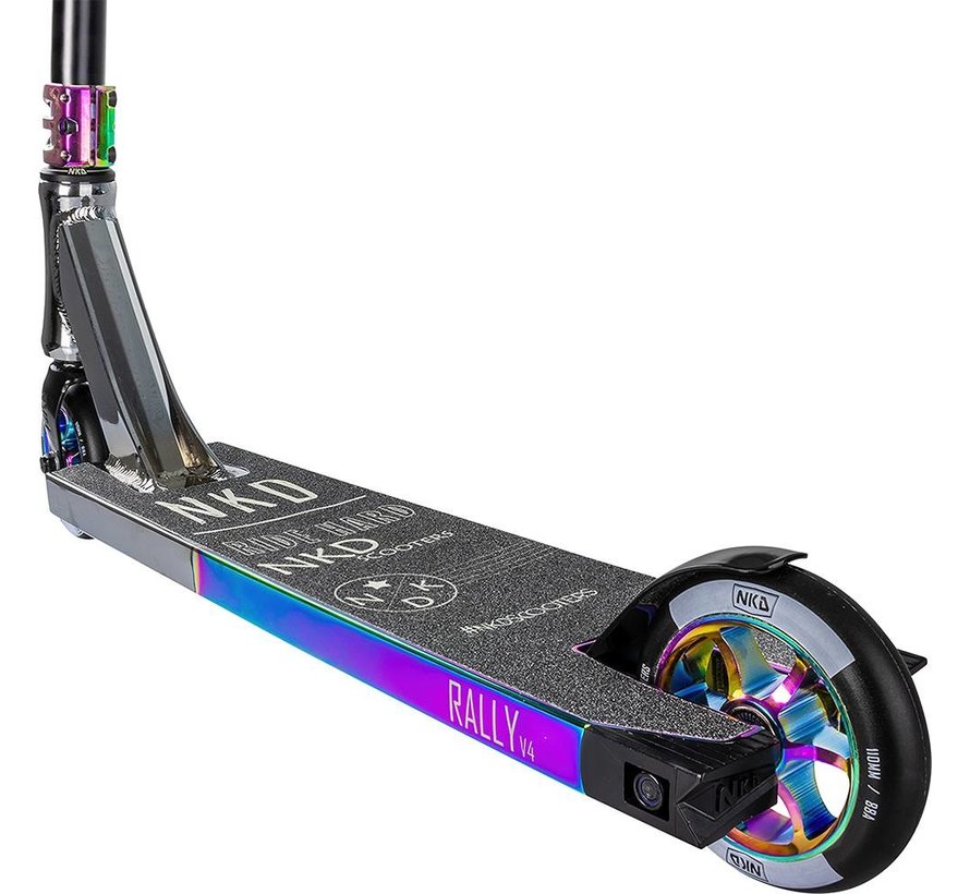 Monopattino acrobatico NKD Rally V4 Raw-Arcobaleno-Mix