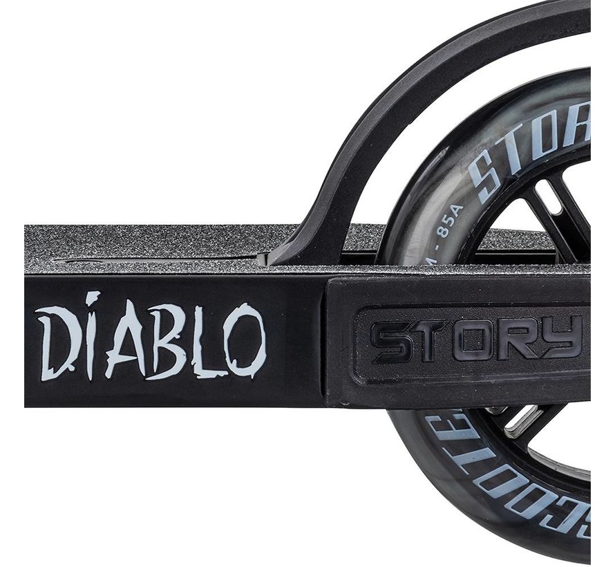Story Diablo Stunt Scooter Black-Rainbow