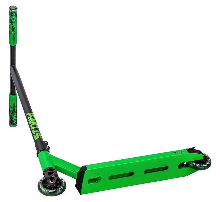 Story Diablo Stunt-Scooter Limettengrün - Schwarz