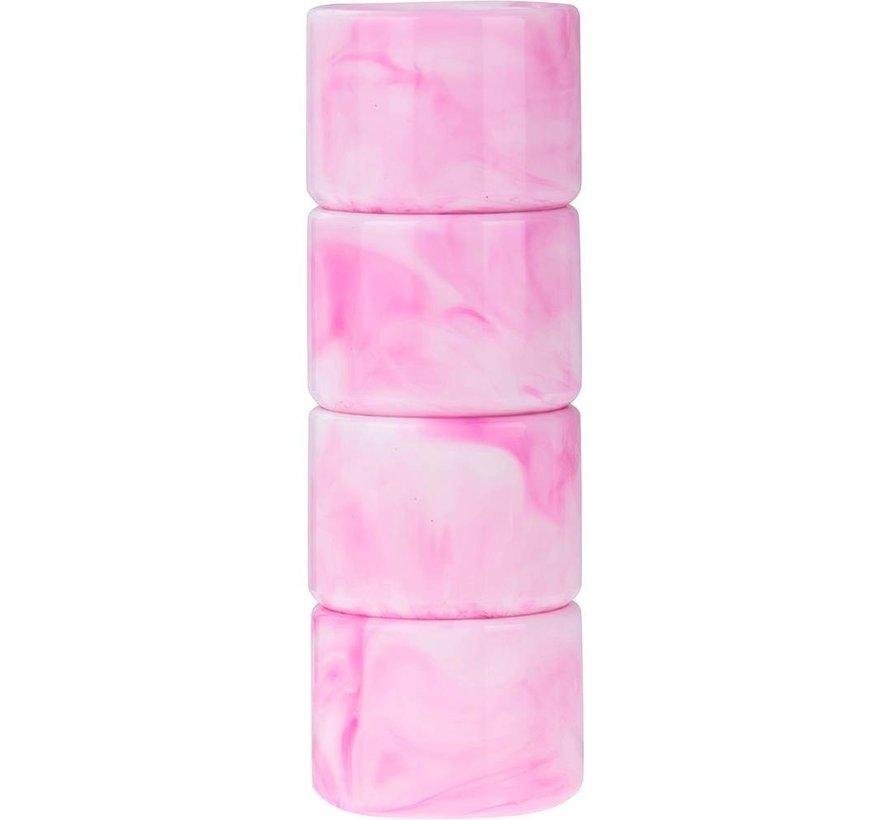 NKX Majestic 59mm Cruiser wheels Pink - White