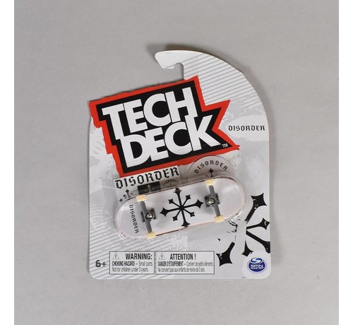 Tech Deck  Tech Deck - Logotipo del desorden blanco