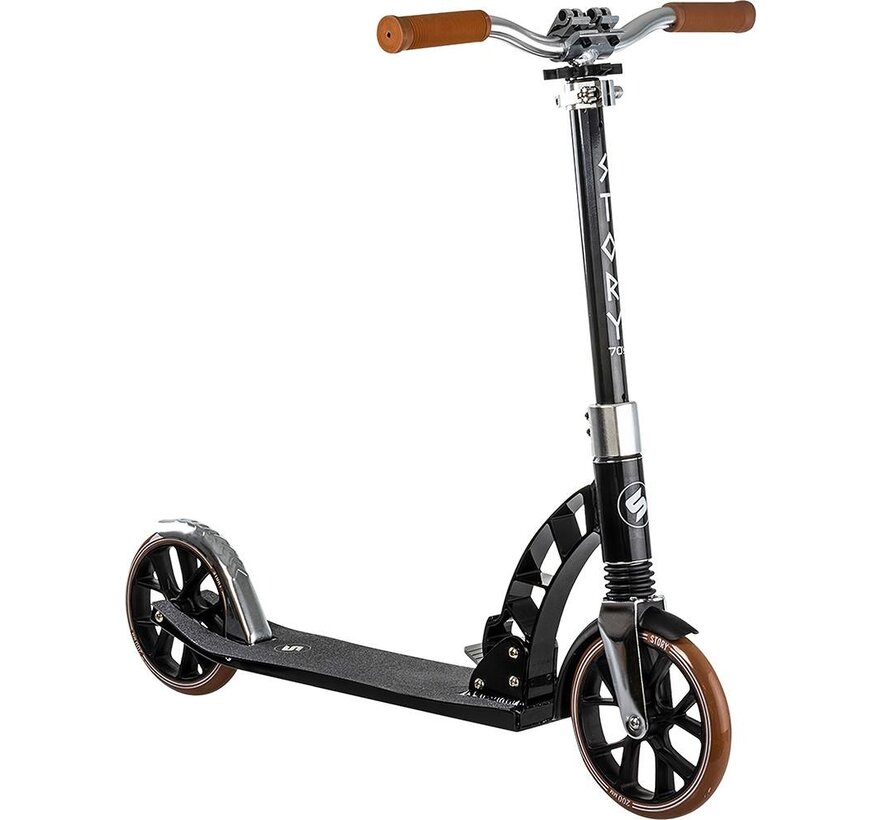 Scooter da trasporto pieghevole Story anni '70 nero