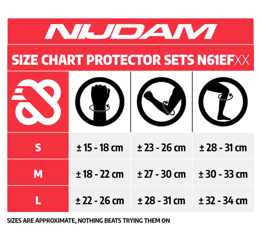 Nijdam - Conjunto de escudo de tinta para adultos