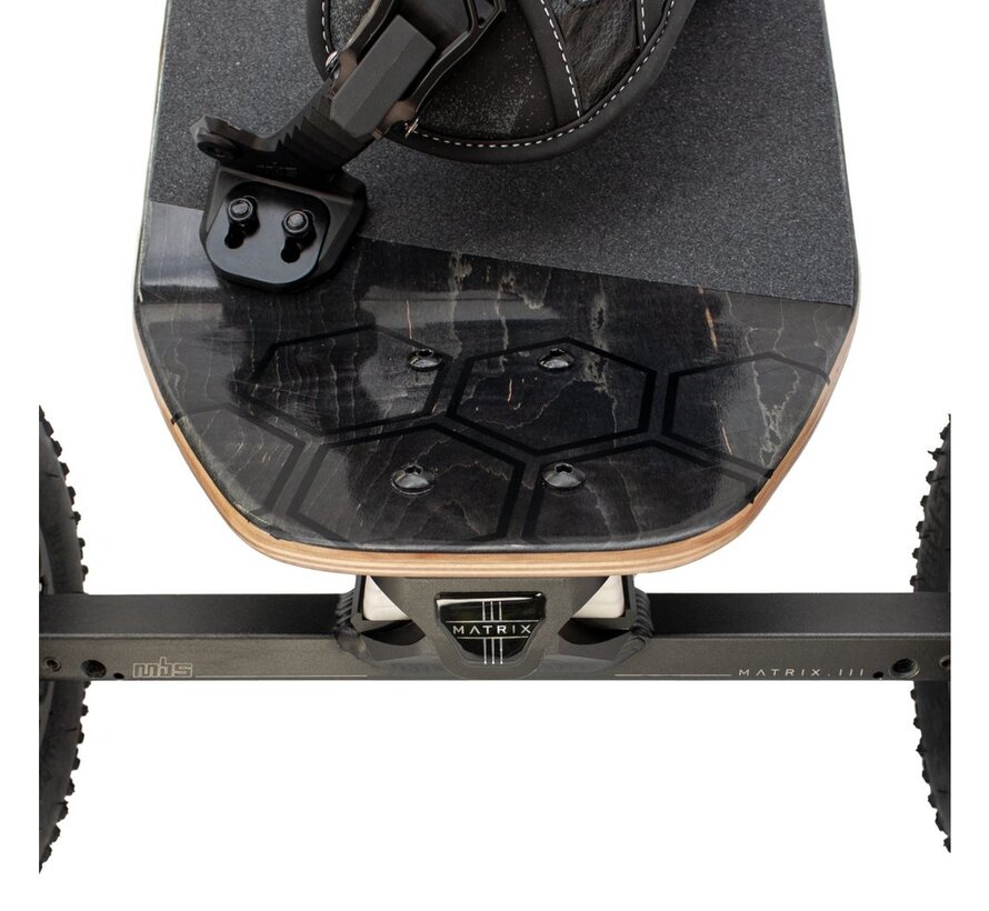 MBS Comp 95 mountainboard Silver Hex