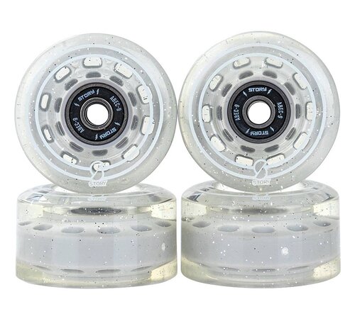 Story  Ruedas para patines Story Quad Side by Side, color gris, 58 mm