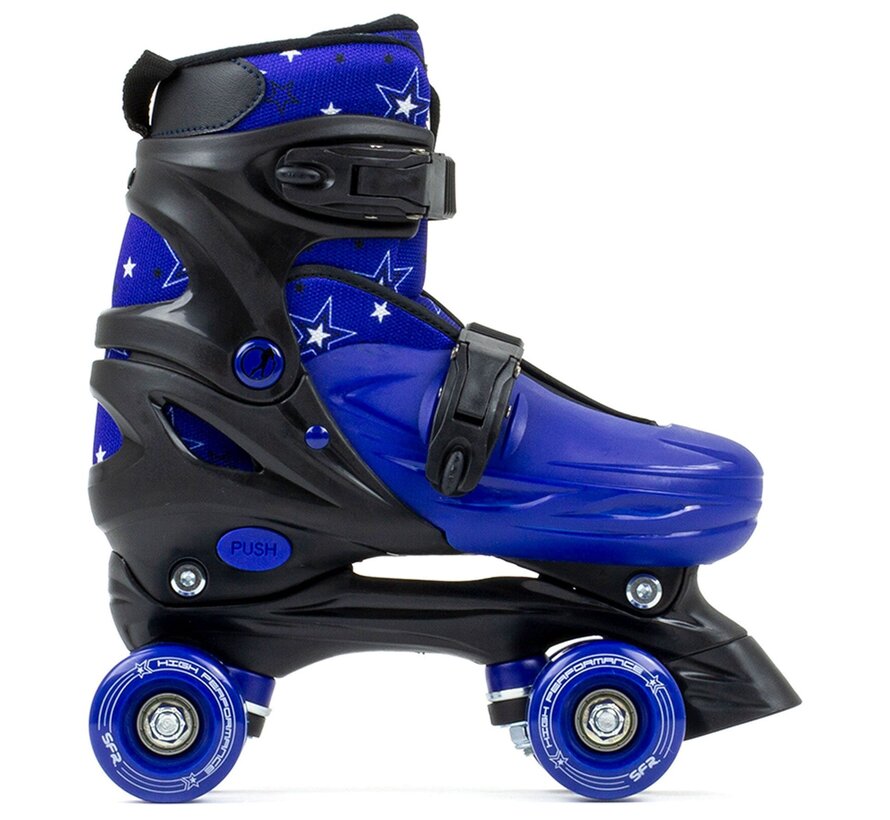SFR Nebula Adjustable Quad Skates Blue
