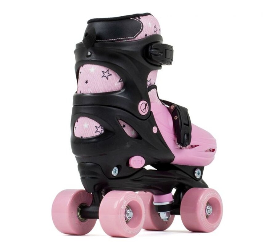 SFR Nebula Adjustable Quad Skates Pink