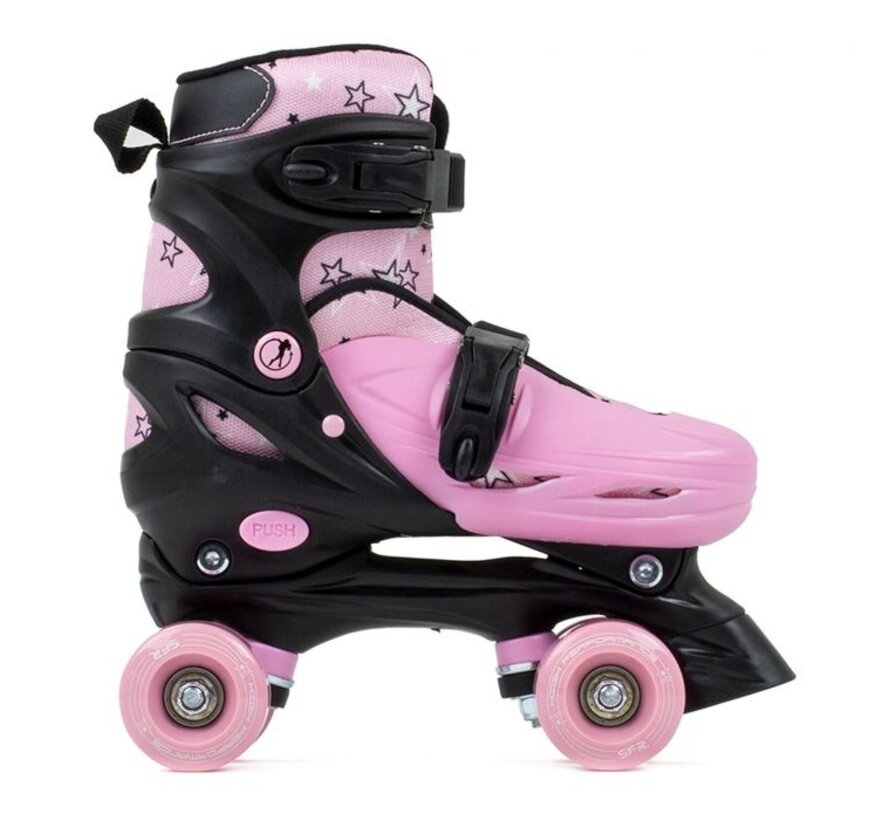 SFR Nebula Adjustable Quad Skates Pink