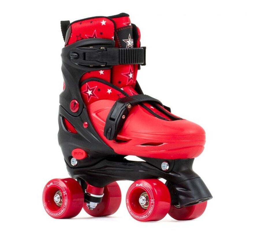 SFR Nebula Adjustable Quad Skates Red