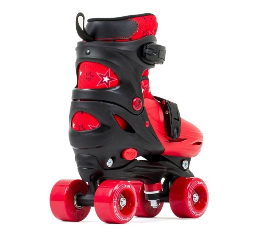 SFR Nebula Adjustable Quad Skates Red