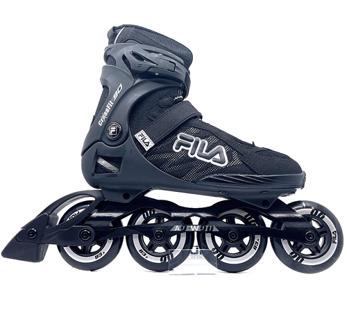 Fila Fila Crossfit 90 Skates schwarz mit halbweichen Stiefeln und 90 mm Rollen