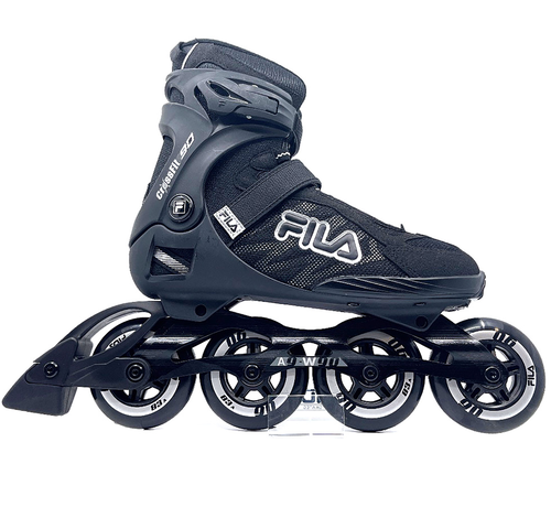 Fila Patins Fila Crossfit 90 noirs avec bottes semi-souples et roues de 90 mm