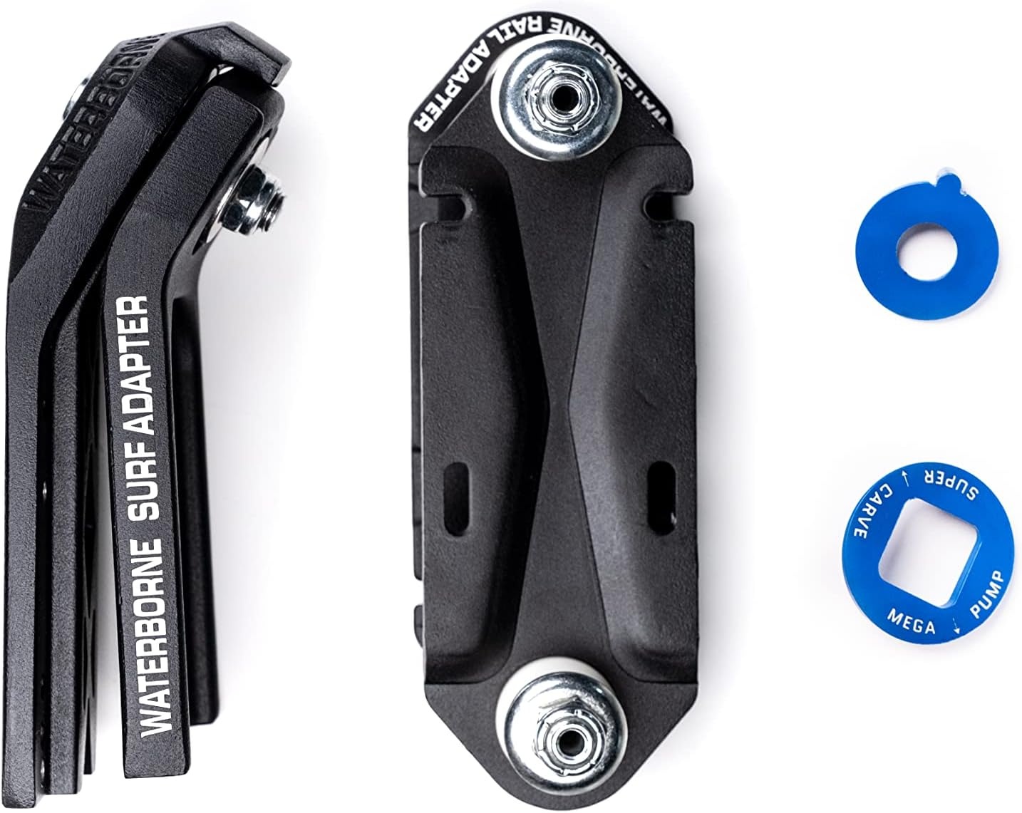 Fin Base Adapter Waterborne FIN System Surfskate adapter set black